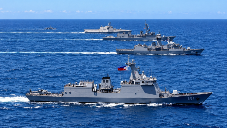 Navio de guerra chinês se aproxima de exercício com oito países e não responde a contato por rádio